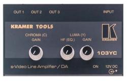 Video Bandwidth 430 MHz Coupling AC 1 Vpp @ 75 ohms (Y) Kramer 103YC